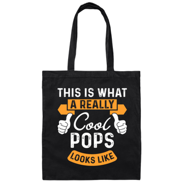 Pops Grandpa, Grandpa lover Canvas Tote Bag