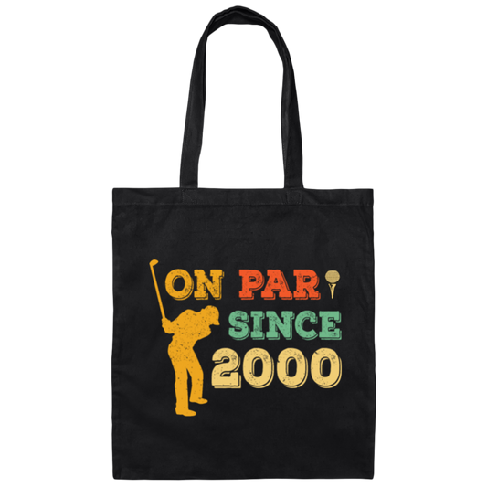Born In 2000, Born In 20s, Golfing Gift, Golfer Gift, Golfing Lover Canvas Tote Bag