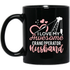 Crane Operator Wife, Husband Tower Crane, I Love My Awesome Crane Black Mug