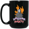 Horror Party, Horror Death, Halloweem Death Black Mug