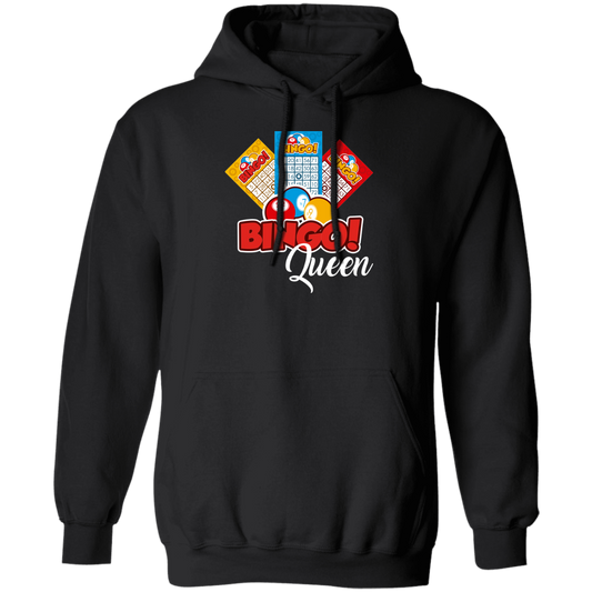 Bingo Queen, Get The Prize, Win The Game, I Am Bingo Queen Pullover Hoodie