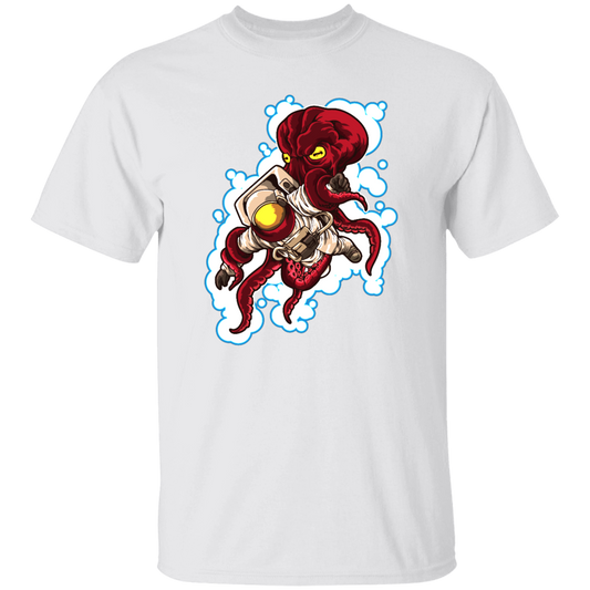 Galaxy Astronaut Fights Octopus, Octopus Love Gift, Love Astronaut Unisex T-Shirt