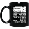 Musician Hourly Rate, Funny Musician, Best Of Musician Black Mug