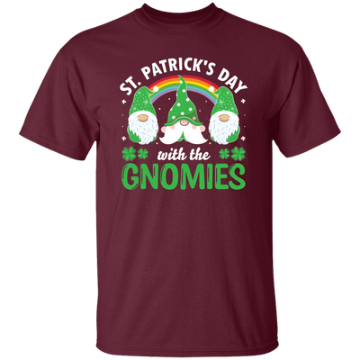 "Join in on the festive fun with our St Patrick's Day With The Gnomies, Patrick Gnome Unisex T-Shirt. Show off your holiday spirit with this charming and comfortable t-shirt, perfect for celebrating with friends and family. Order now and get ready to spread some luck of the Irish!"