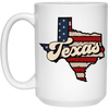 Texas State, Retro America, Retro Texas, Cowboy Style White Mug