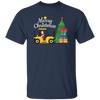 Merry Christmas, Santa Drive Tractor, Farmer Xmas Unisex T-Shirt