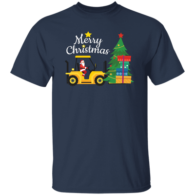 Merry Christmas, Santa Drive Tractor, Farmer Xmas Unisex T-Shirt