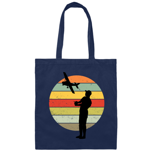 Builder Airplane Retro Gift Model Flight Model Gift Boyfriend Canvas Tote Bag