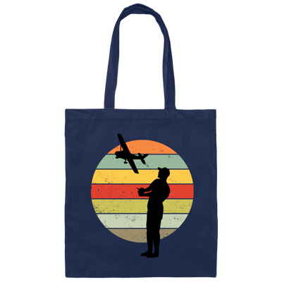 Builder Airplane Retro Gift Model Flight Model Gift Boyfriend Canvas Tote Bag