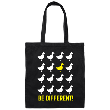 Different Duck, Be Different, Love To Different, Best Of Different Lover Canvas Tote Bag