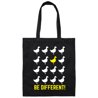 Different Duck, Be Different, Love To Different, Best Of Different Lover Canvas Tote Bag