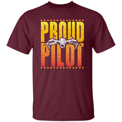 Drone Pilot, Flight Multicopter, Proud Of Pilot, Retro Airplane Love Gift Unisex T-Shirt