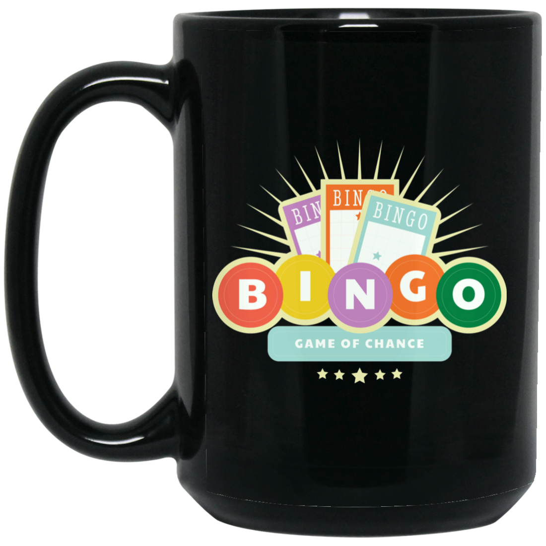 Bingo Lover, Game Of Chance, Chance For You, Get Better Life Black Mug
