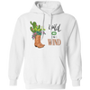 Wild As A Wind, Cowboy Template, Cactus Cowboy Pullover Hoodie