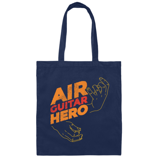 Best Guitar, Love Music, Air Guitar Hero, Love Guitar Gift Idea Canvas Tote Bag