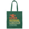 Mechanic Lover, Father Husband Mechanic Legend, Retro Mechanic Canvas Tote Bag
