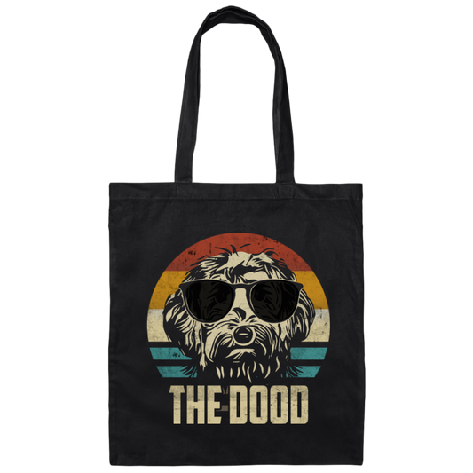 Goldendoodle Dog The Dood Funny Retro Gift Canvas Tote Bag