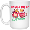 Have A Cup Of Cheer, Gingerbread In A Cup Of Xmas, Merry Christmas, Trendy Christmas White Mug