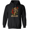 Life Is The Whisper Of The Death, Skull With Roses Pullover Hoodie