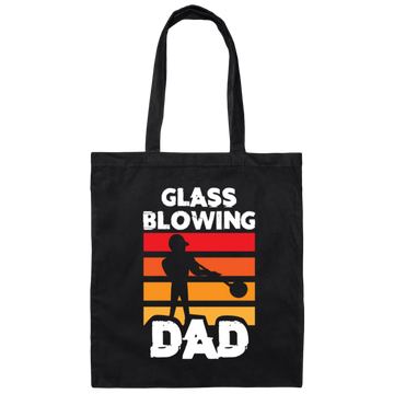 Love Dad Gift, Glass Blowing Dad, Blowing Job Gift, Daddy Gift, Retro Blowing Job Canvas Tote Bag