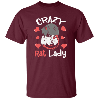 Crazy Rat Lady, Love Rat, Couple Of Rat, Mouse Couple, Anniversity Gift Unisex T-Shirt