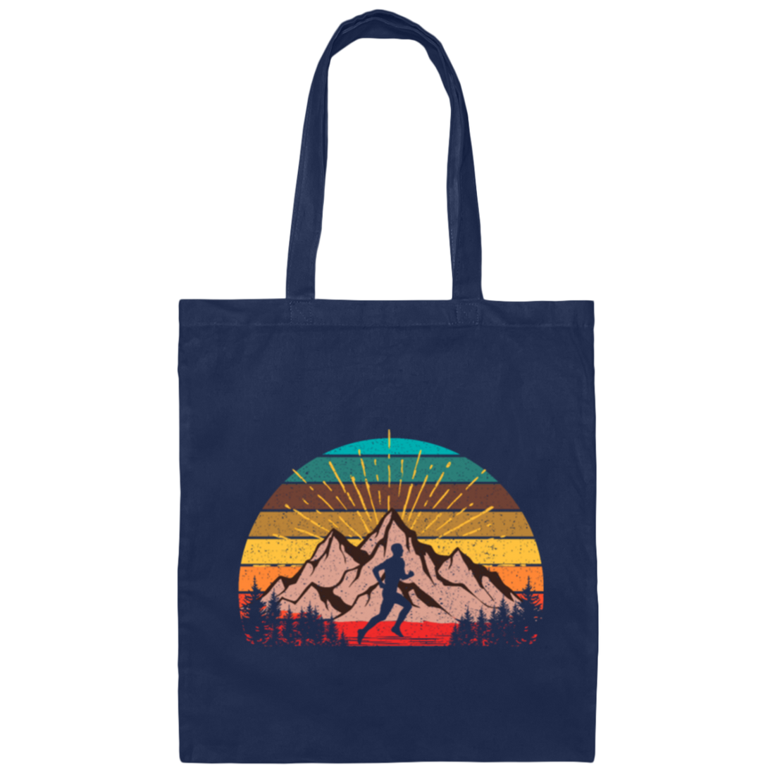 Retro Ultra Runner Classic Vintage Ultra Marathon Canvas Tote Bag