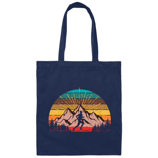 Retro Ultra Runner Classic Vintage Ultra Marathon Canvas Tote Bag