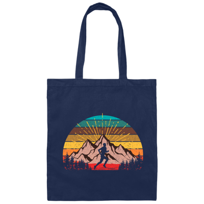 Retro Ultra Runner Classic Vintage Ultra Marathon Canvas Tote Bag