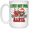 I Put Out For Santa, Love Santa, Groovy Santa, Xmas White Mug