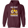 Support Your Local Farmers, Trucktor Retro, Retro Farming Pullover Hoodie