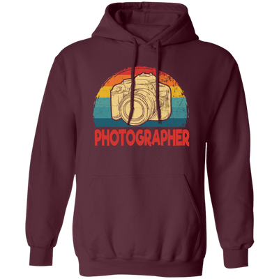 Camera Lover, Photographer Gift, Filmer Retro, Gift For Cameraman Pullover Hoodie