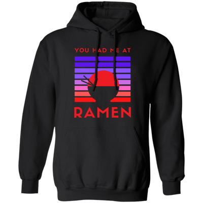 Love Ramen Noodle Abstract, Retro Feeling Hungry, Ramen Lover Pullover Hoodie