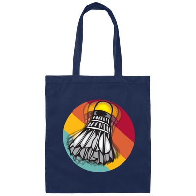 Retro Unique Badminton, Shuttlecock Perfect Gift Idea, For All Badminton Players And Lovers Canvas Tote Bag
