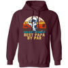 Love Golf, Best Papa By Par, Funny Golf, Retro Golf, Vintage Style Pullover Hoodie