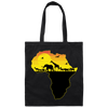 Animal In Africa, Love Animal, Love Africa, Africa Shape Canvas Tote Bag