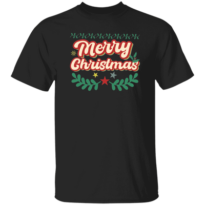 Merry Christmas, Xmas Pattern, 3D Text Christmas, Merry Christmas, Trendy Christmas Unisex T-Shirt