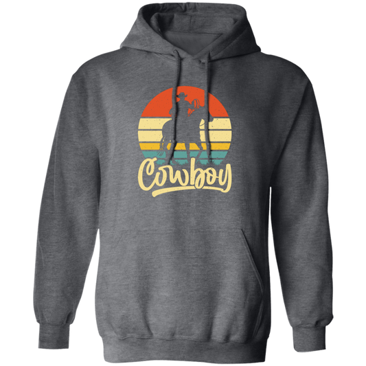 Retro Cowboy, Cowboy Design, Cowboy Vibes, Vintage Cowboy Pullover Hoodie