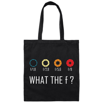 What The Fck, What The Camera, Love Cameraman Canvas Tote Bag