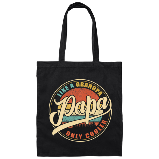 Vintage Retro Funny Gifts For Dad Papa Gift Canvas Tote Bag