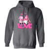 Gnome Couple, Cute Couple, Pink Gnome, Love Couple, Valentine's Day, Trendy Valentine Pullover Hoodie