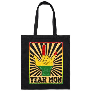 Jamaica Carribean, Jamaican Vacation, Rasta Reagge, Yeah Mon Canvas Tote Bag
