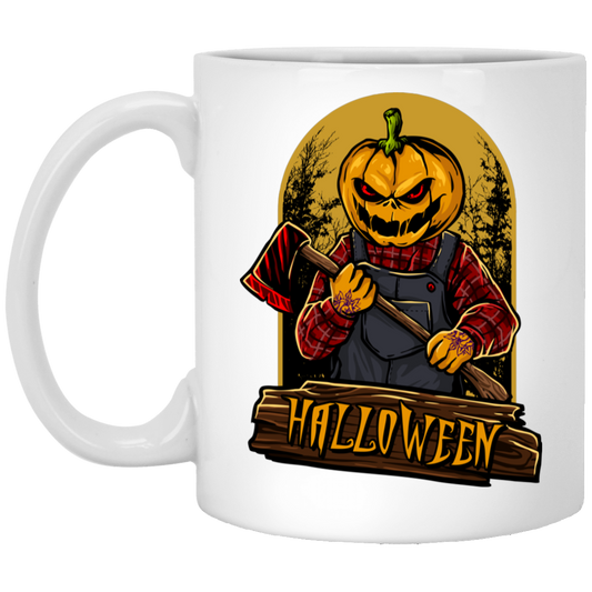 Halloween Night, Horror Halloween, Happy Halloween White Mug