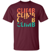 Climber Mountain, Vintage Climb, Retro Bouldering, Love Climb Unisex T-Shirt