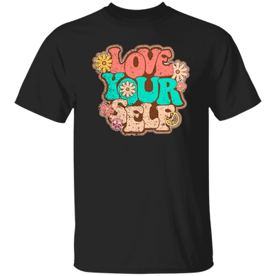 Love Yourself, Peace Love Yourself, Groovy Style, Retro Lovely Gift Unisex T-Shirt