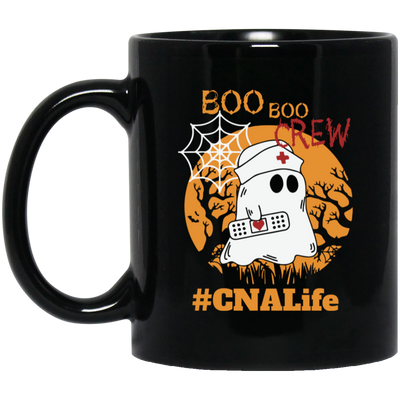 CNA Life, Boo Boo Crew, Nurse Ghost Halloween, Trendy Halloween Black Mug