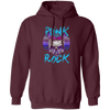 Music Rock, Skull Punks, Skeleton Lover, Punkrocker Gift, Best Rock Gift Pullover Hoodie