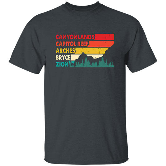 Canyonland, Capitol Reef, Arches, Bryce, Zion, National Park Unisex T-Shirt