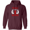 Colon Cancer Gift, Warrior Awareness, Ribbon And Gloves, Throat Cancer Pullover Hoodie