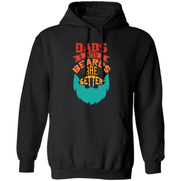 Dad With Beards Are Better, Retro Dad, Father_s Day Gifts Pullover Hoodie