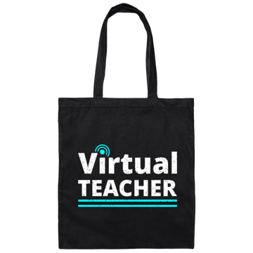 Virtual Teacher Gift, Lockdown Upgrade, virtual learning Canvas Tote Bag